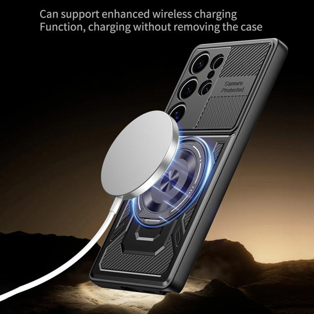 Maska za Samsung Galaxy S23 Ultra S918, Techsuit, RuggedCam, Siva