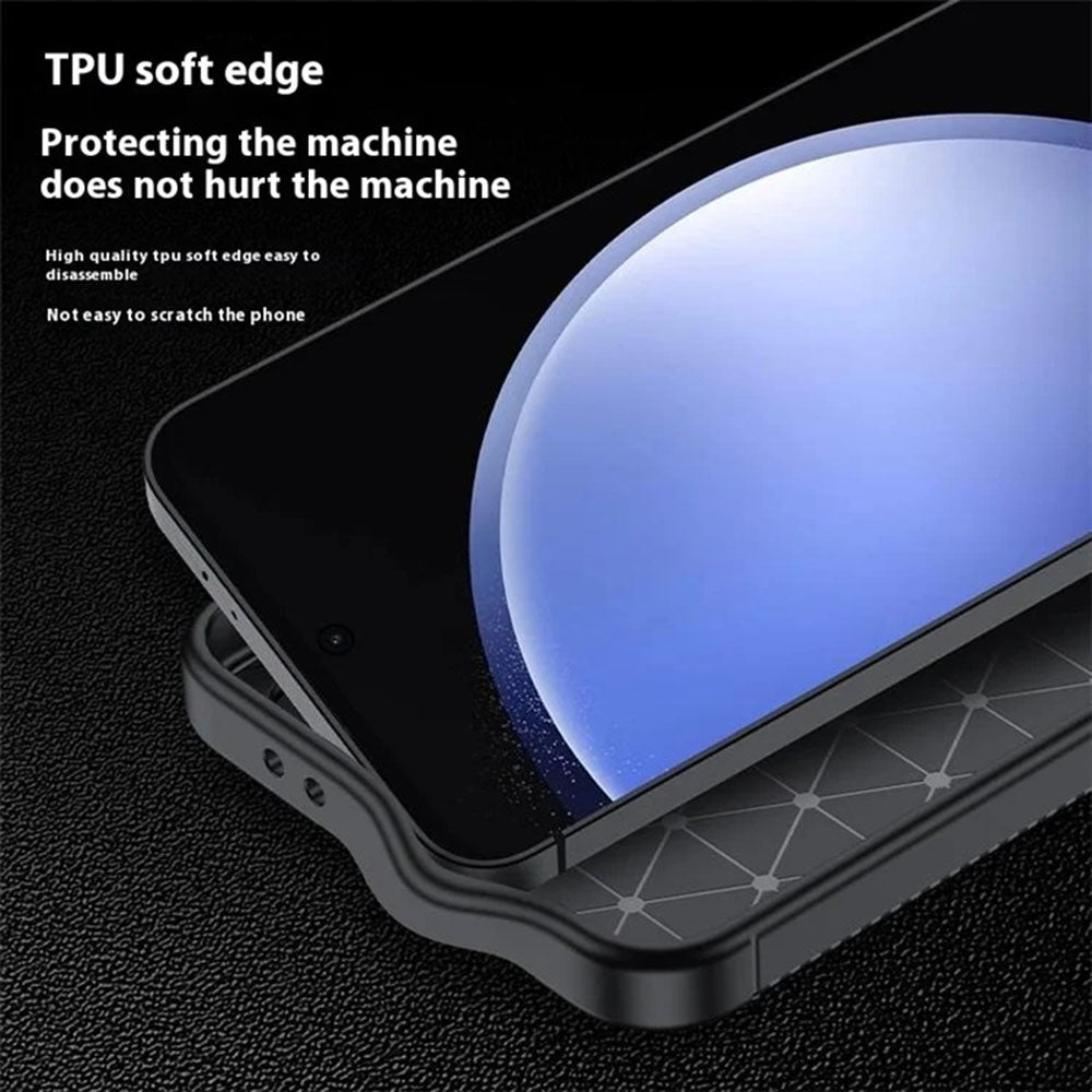 Maska za Samsung Galaxy S24 FE S721, Techsuit, CarbonFiber, Crna