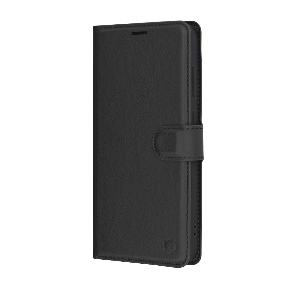 Futrola za Samsung Galaxy S24 FE S721, Techsuit, Kožna Folio, Crna