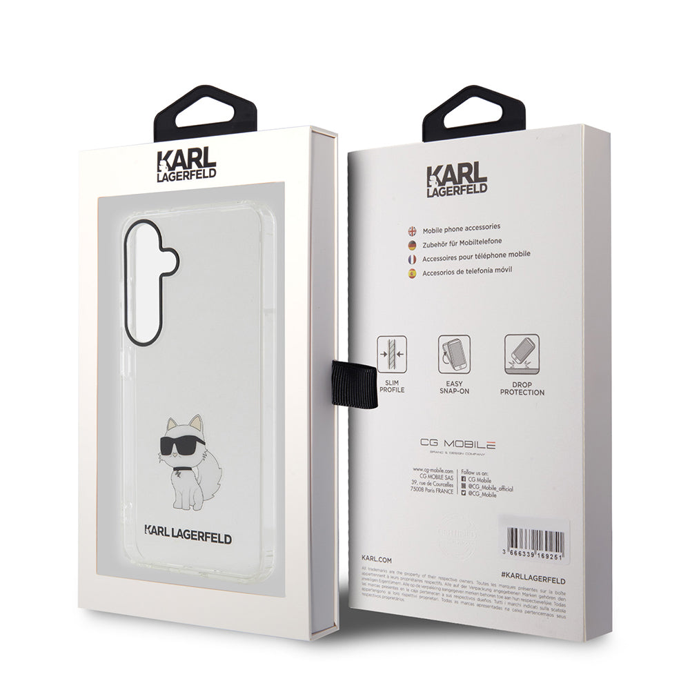 Futrola za Samsung Galaxy S24+ S926, Karl Lagerfeld, IML Luxury Choupette, Prozirna