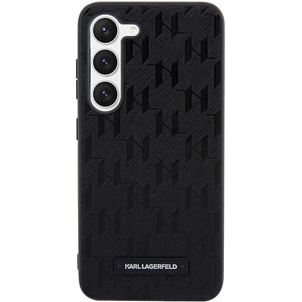 Futrola za Samsung Galaxy S24+ S926, Karl Lagerfeld, Saffiano Monogram Metal Logo, Crna
