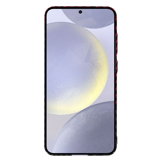 Maska za Samsung Galaxy S24+ S926, Techsuit, Carbonite FiberShell, Crno Crvena