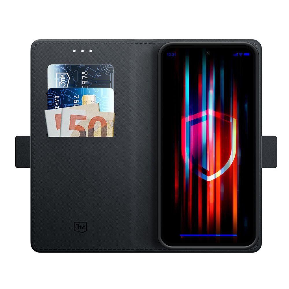 Futrola za Samsung Galaxy S24 S921, 3MK, Wallet, Crna