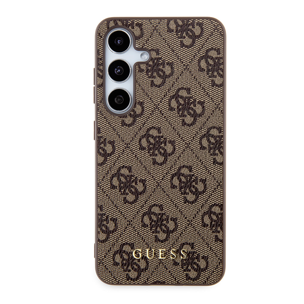 Futrola za Samsung Galaxy S24 S921, Guess, 4G Metal Gold Logo, Smeđa