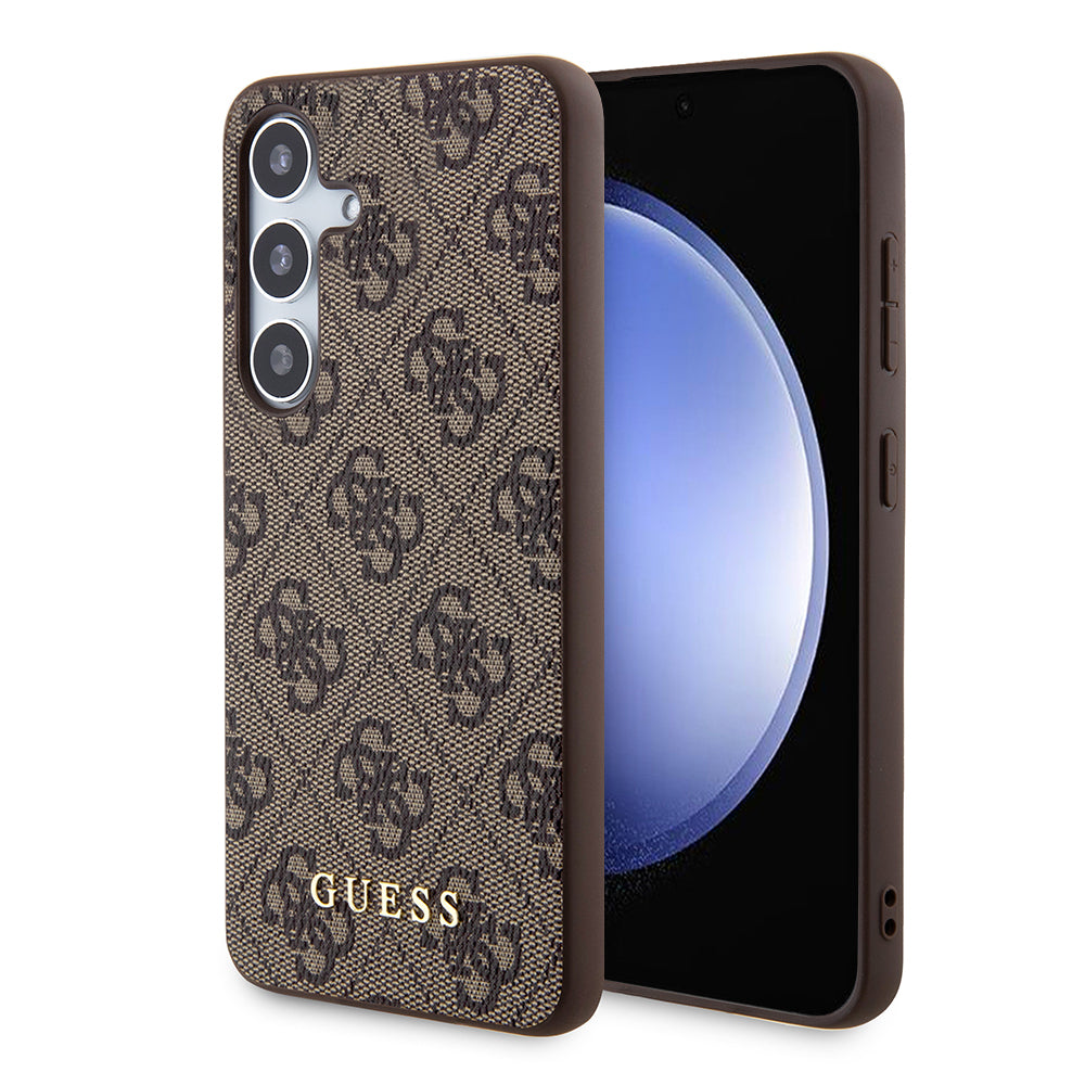 Futrola za Samsung Galaxy S24 S921, Guess, 4G Metal Gold Logo, Smeđa