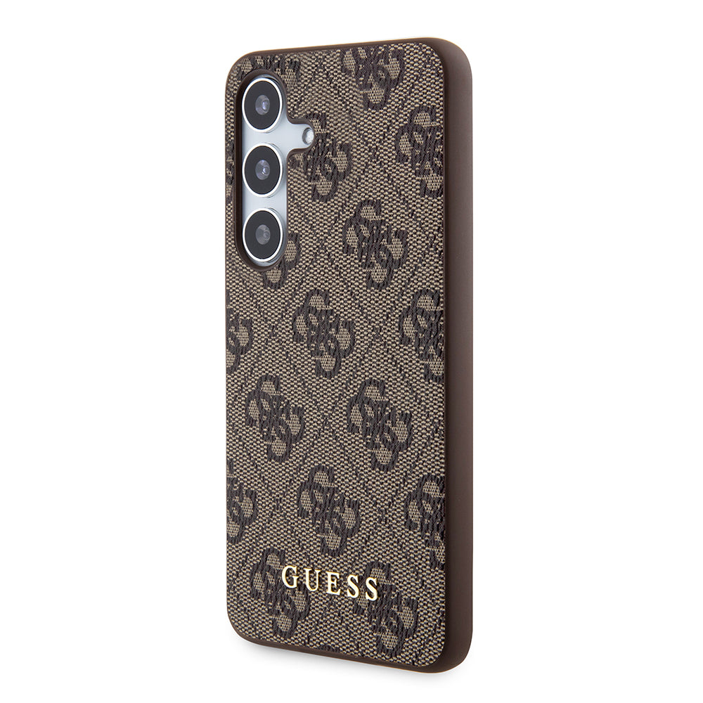 Futrola za Samsung Galaxy S24 S921, Guess, 4G Metal Gold Logo, Smeđa