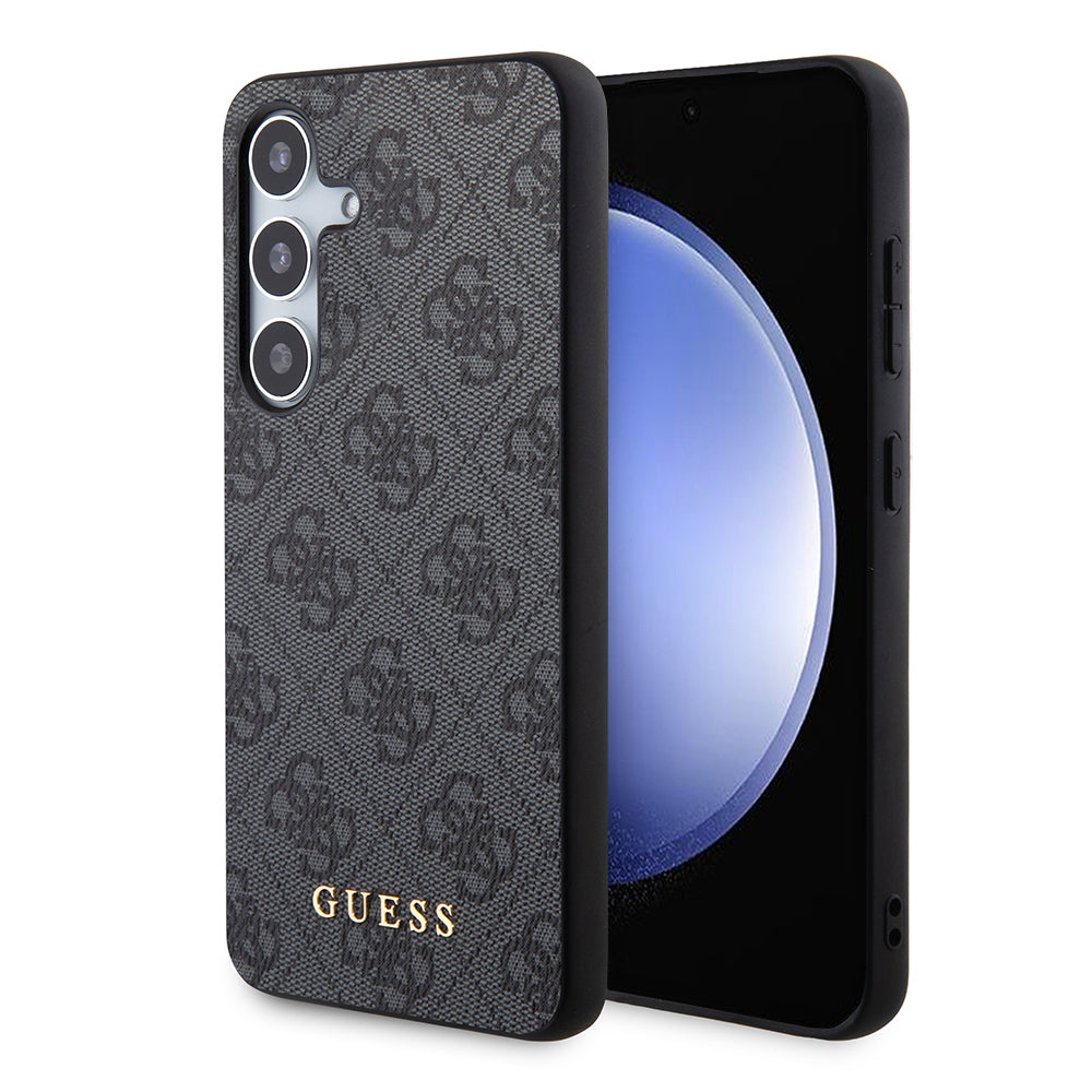 Futrola za Samsung Galaxy S24 S921, Guess, 4G Metal Gold Logo, Crna