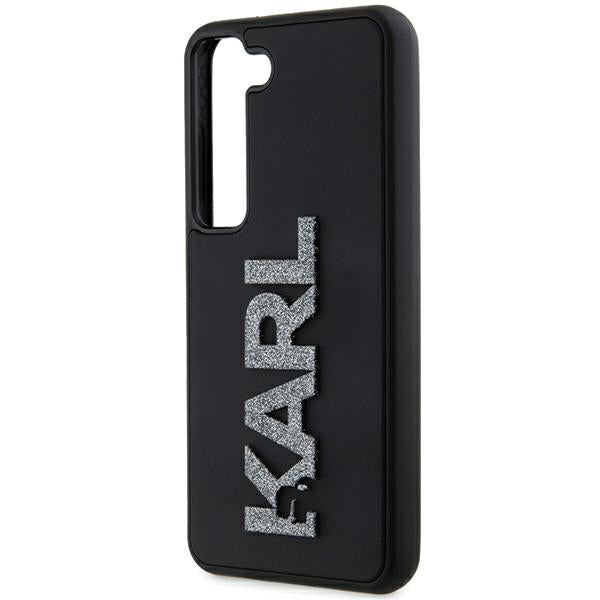 Futrola za Samsung Galaxy S24 S921, Karl Lagerfeld, 3D Rubber Glitter Logo, Crna