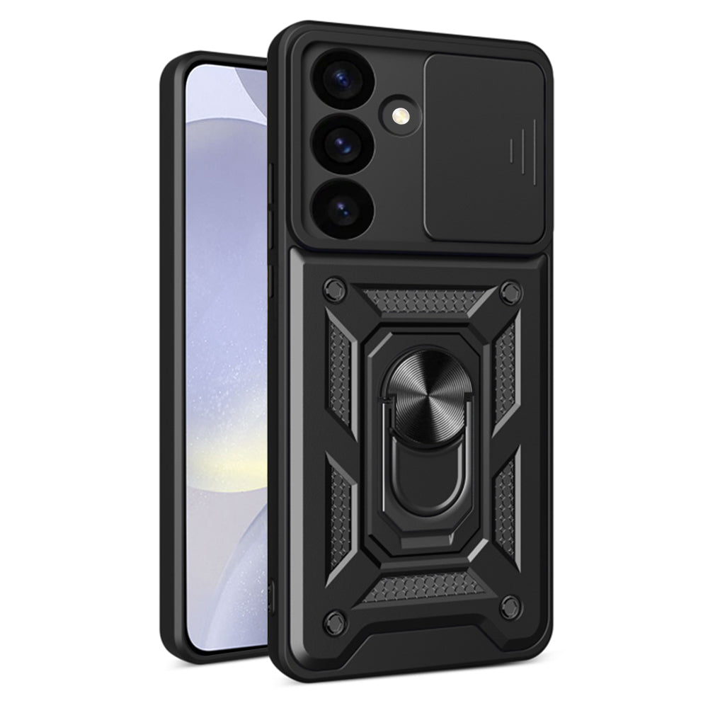 Maska za Samsung Galaxy S24 S921, Techsuit, CamShield, Crna