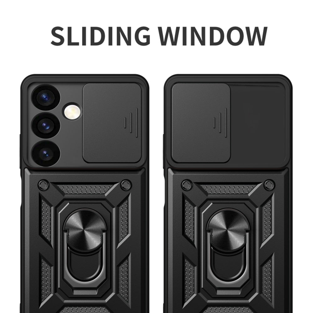 Maska za Samsung Galaxy S24 S921, Techsuit, CamShield, Crna