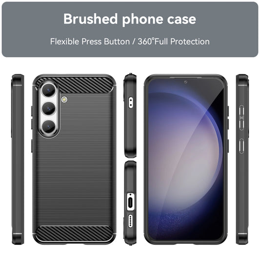 Maska za Samsung Galaxy S24 S921, Techsuit, Karbon, Crna