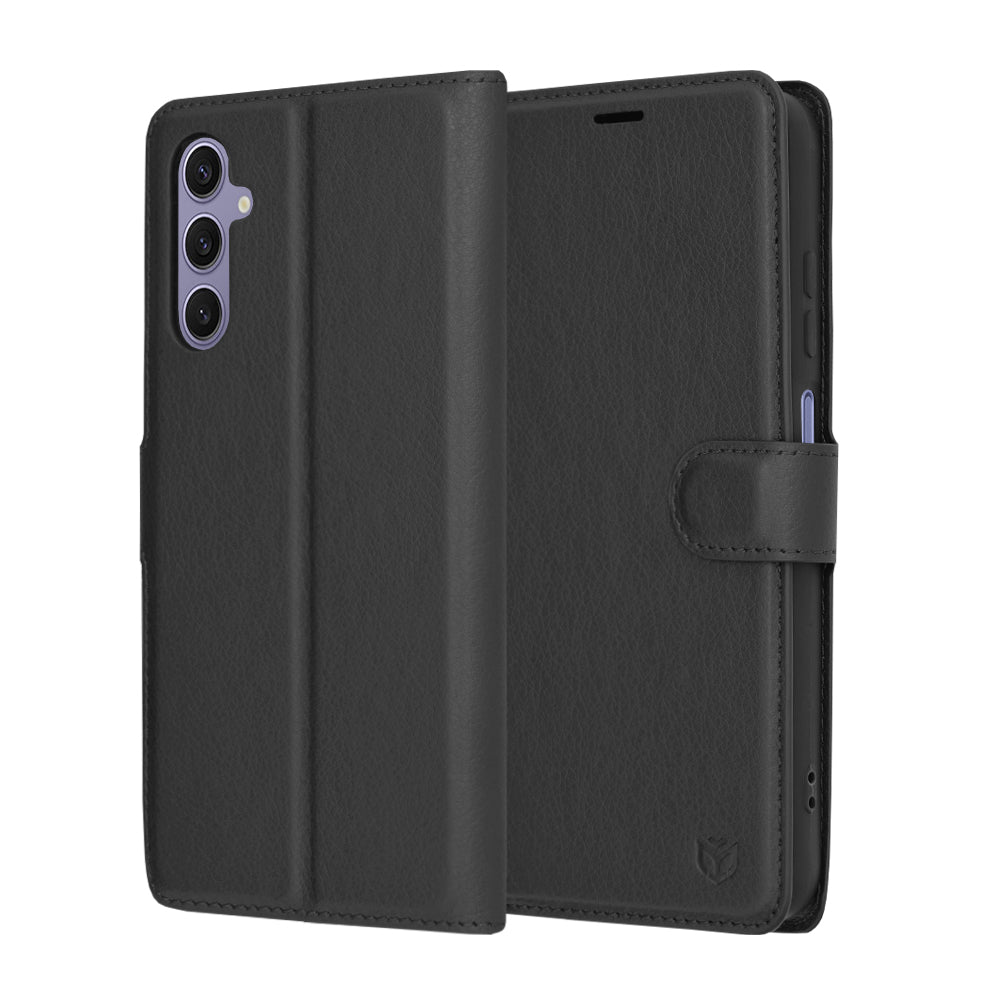 Futrola za Samsung Galaxy S24 S921, Techsuit, Leather Folio, Crna