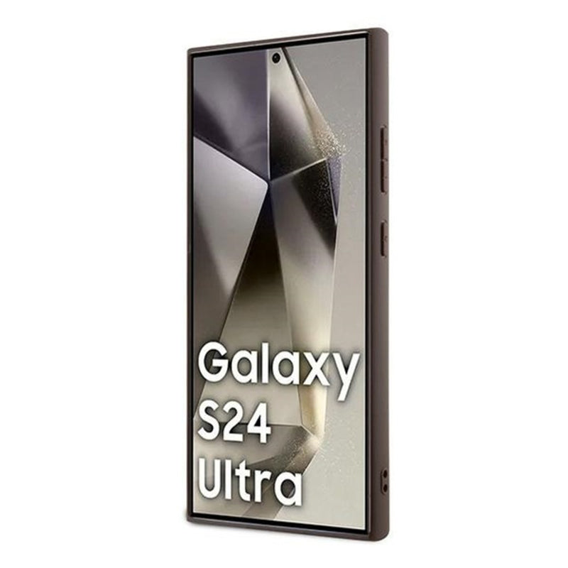 Futrola za Samsung Galaxy S24 Ultra S928, Guess, 4G Metal Gold Logo, Smeđa