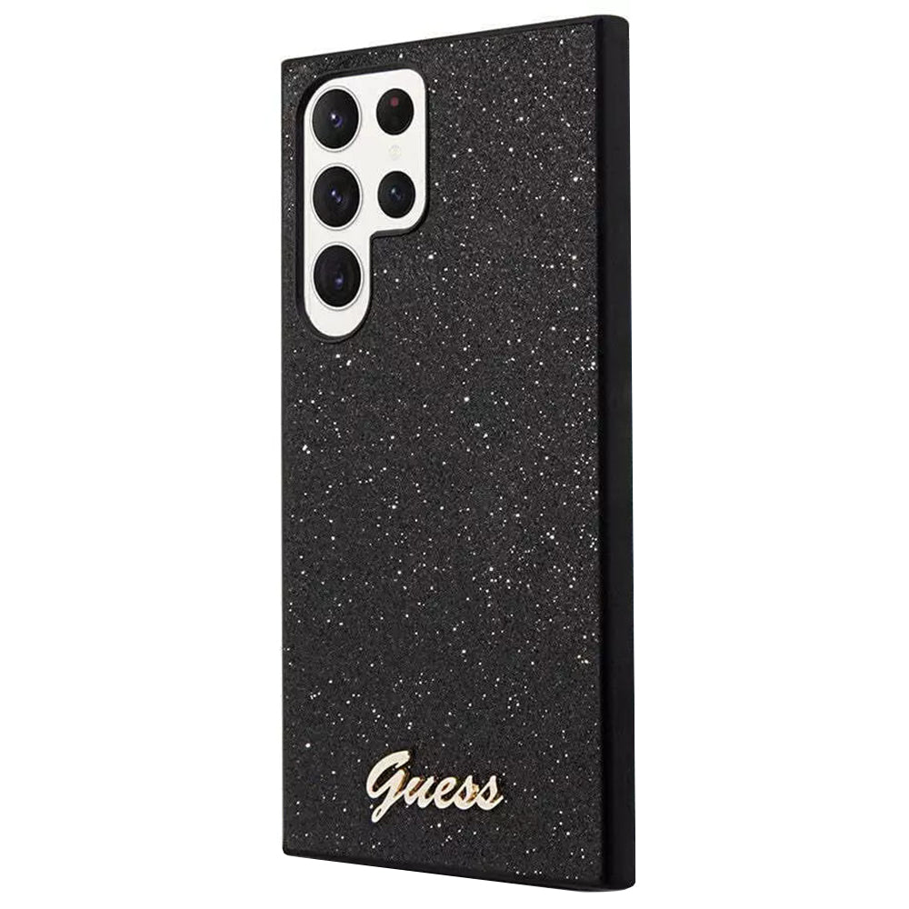 Futrola za Samsung Galaxy S24 Ultra S928, Guess, Glitter Script, Crna
