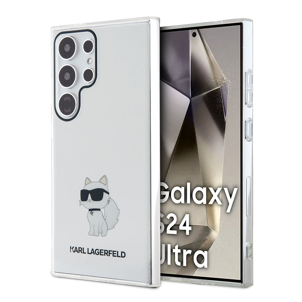 Futrola za Samsung Galaxy S24 Ultra S928, Karl Lagerfeld, IML Luxury Choupette, Prozirna