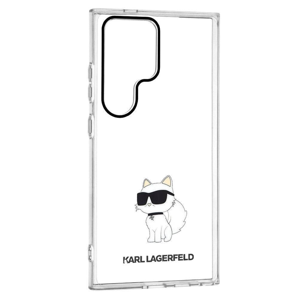 Futrola za Samsung Galaxy S24 Ultra S928, Karl Lagerfeld, IML Luxury Choupette, Prozirna