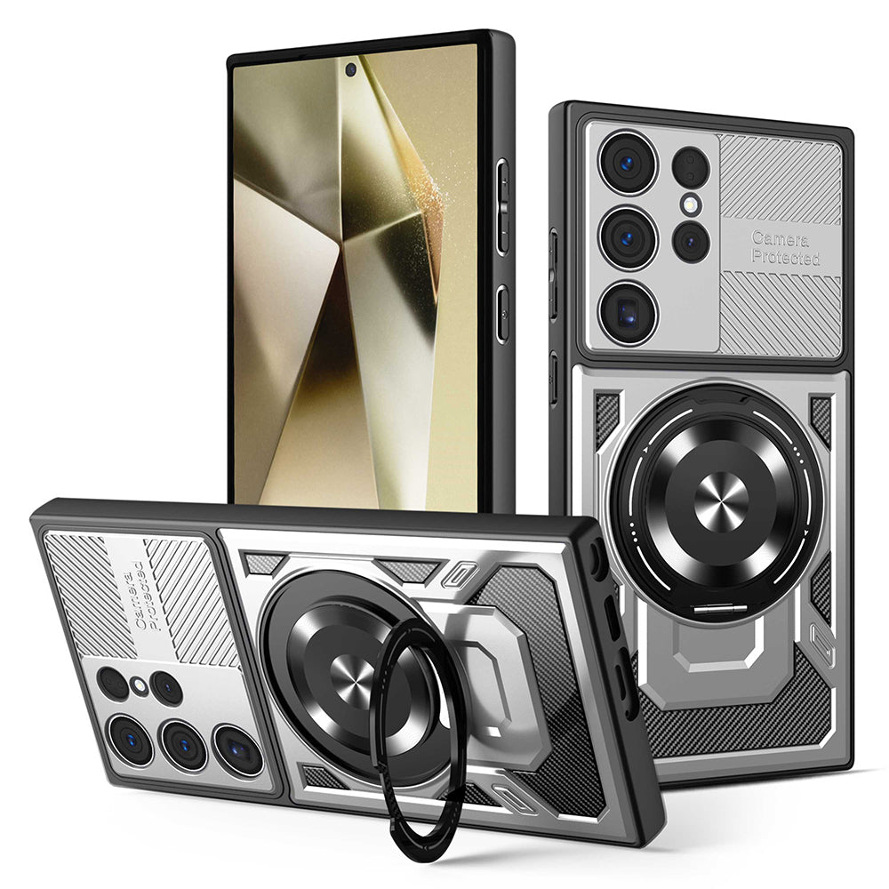 Maska za Samsung Galaxy S24 Ultra S928, Techsuit, RuggedCam, Siva