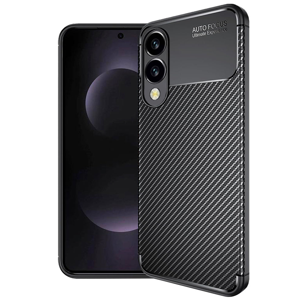 Maska za Samsung Galaxy S25 Edge S937, Techsuit, CarbonFiber, Crna