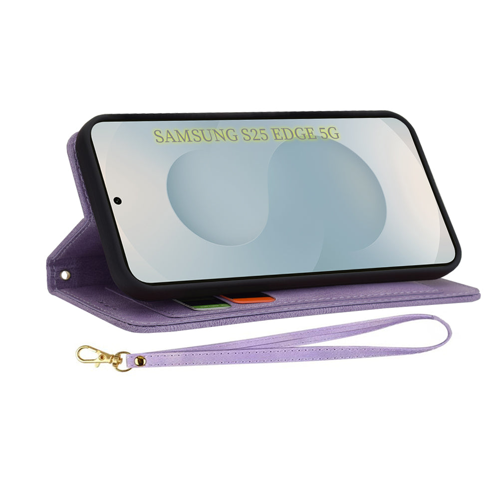 Futrola za Samsung Galaxy S25 Edge S937, Techsuit, FlipCraft, Ljubičasta
