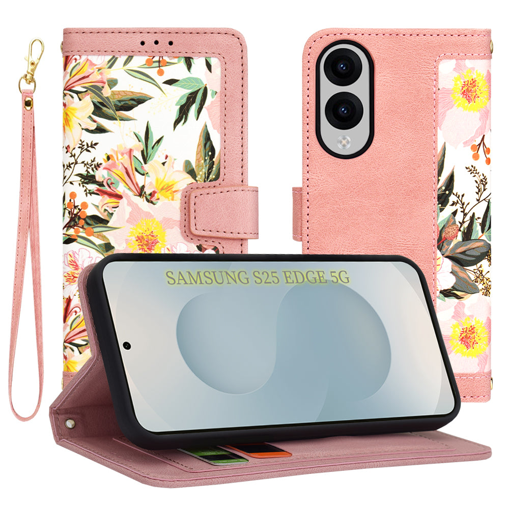 Maska za Samsung Galaxy S25 Edge S937, Techsuit, FlipCraft, Roza