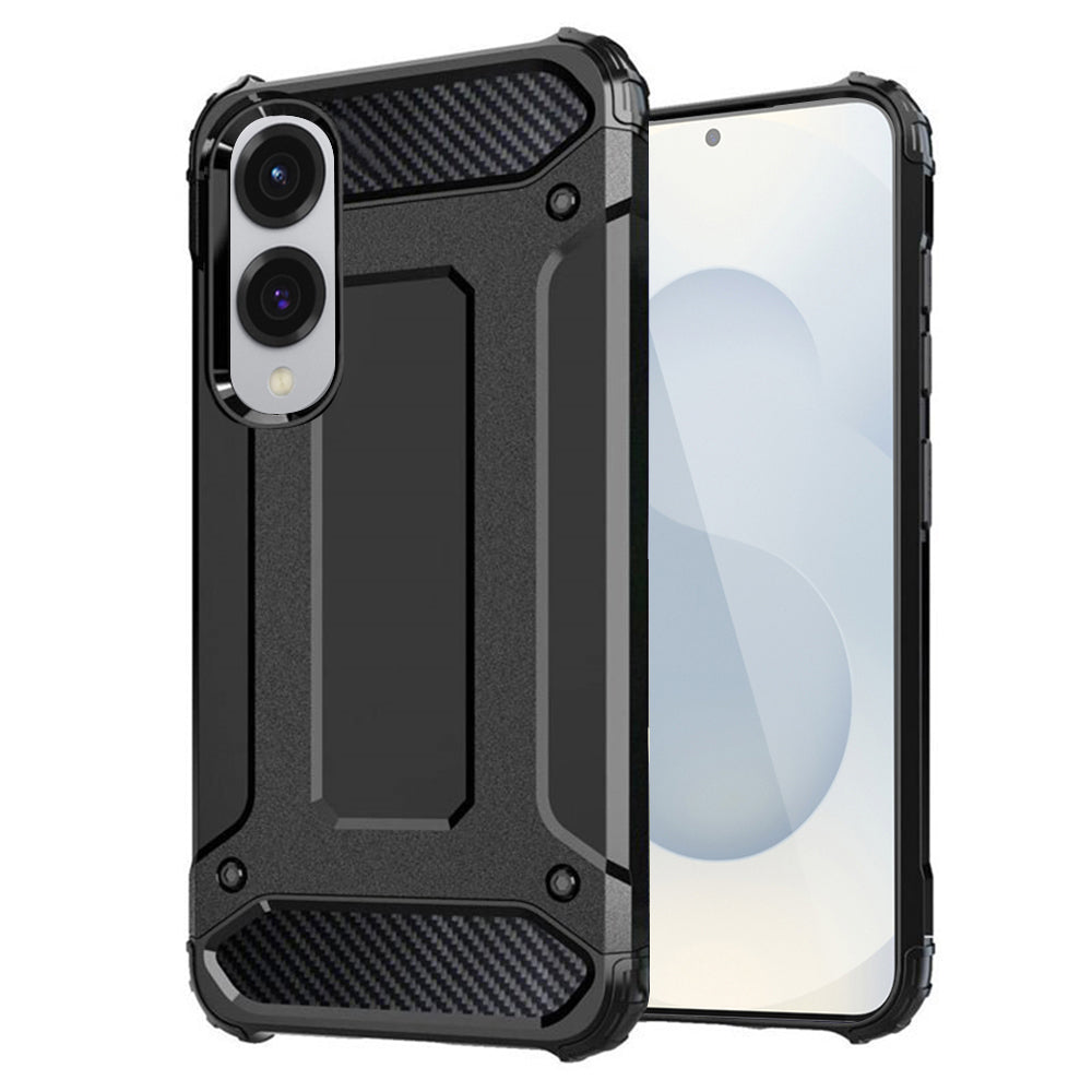 Maska za Samsung Galaxy S25 Edge S937, Techsuit, Hybrid Armor, Crna