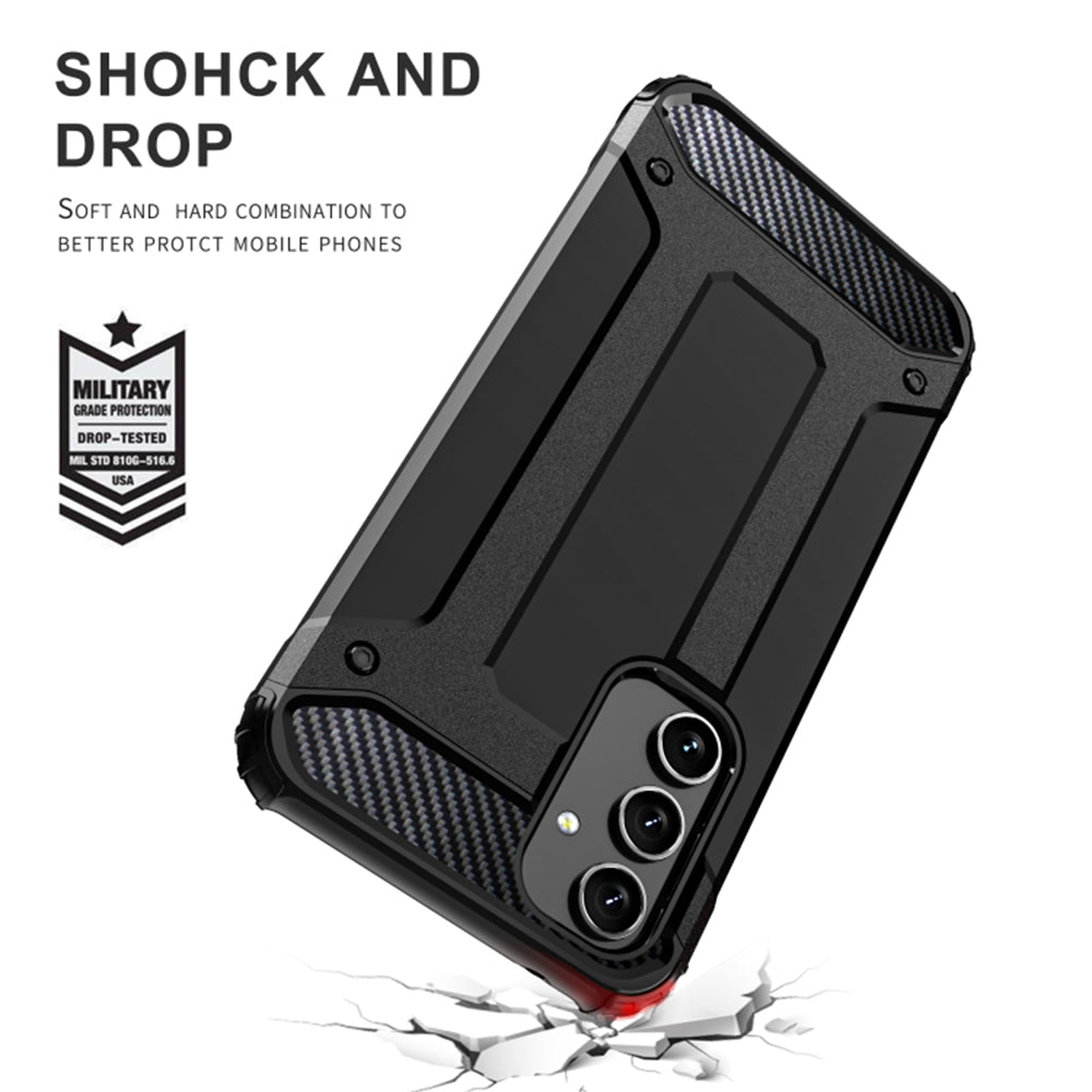 Maska za Samsung Galaxy S25 Edge S937, Techsuit, Hybrid Armor, Crna