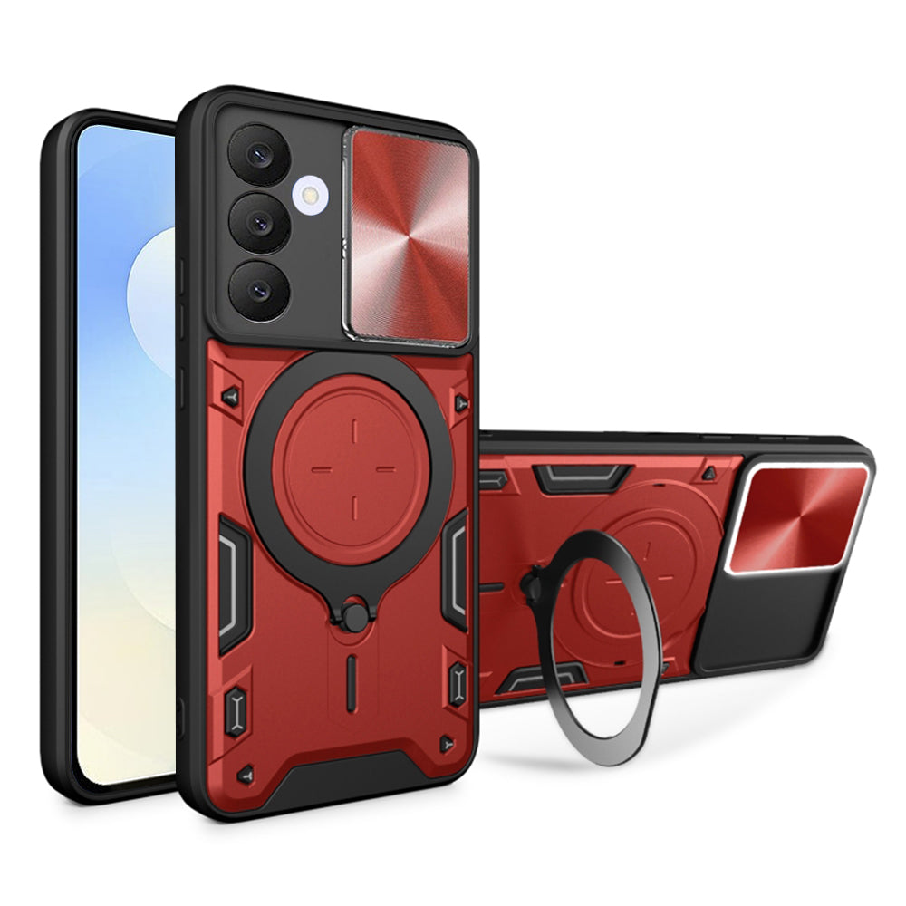 Futrola za Samsung Galaxy S25 FE, Techsuit, CamGuard Pro, Crvena