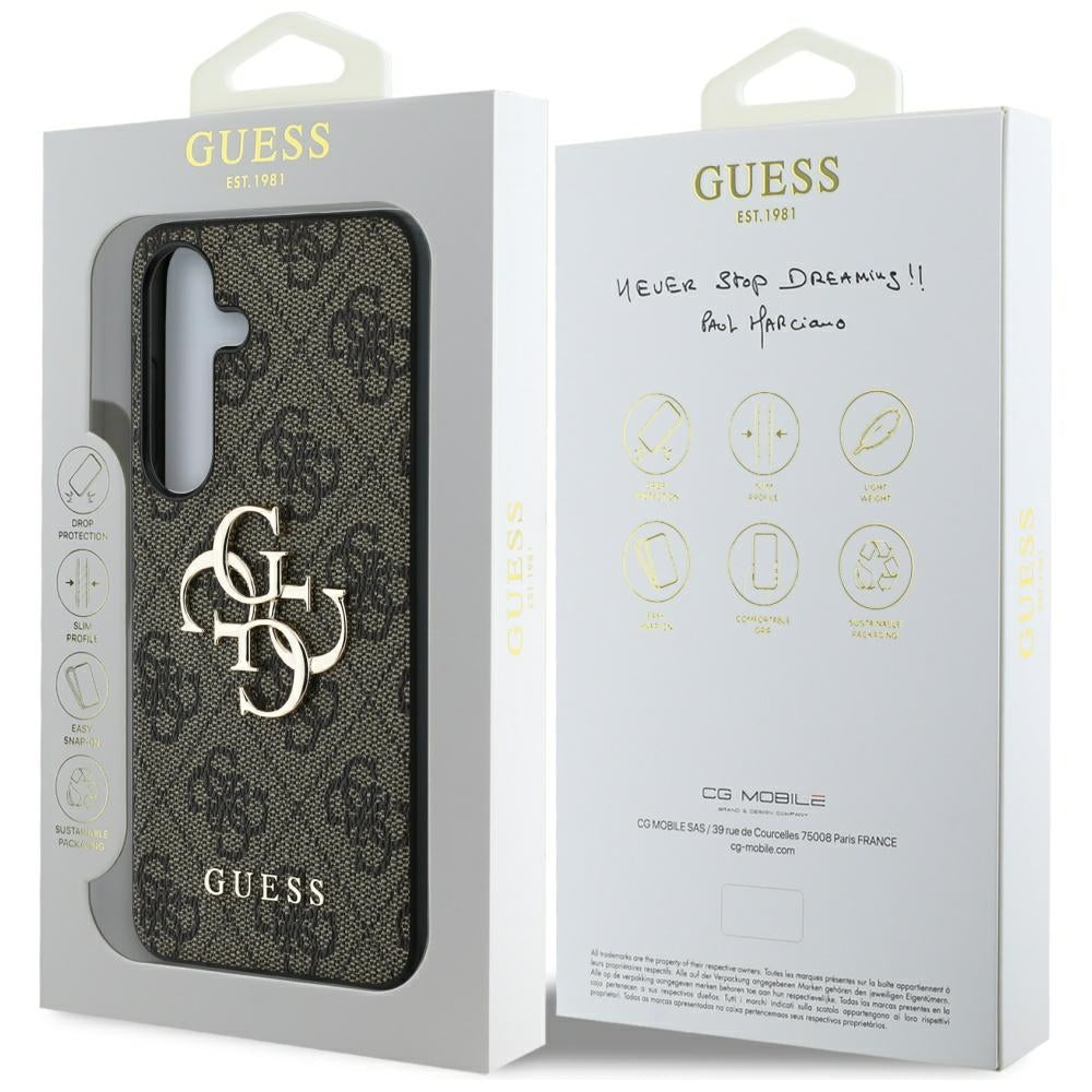 Futrola za Samsung Galaxy S25+ S936, Guess, 4G Big Logo, smeđa