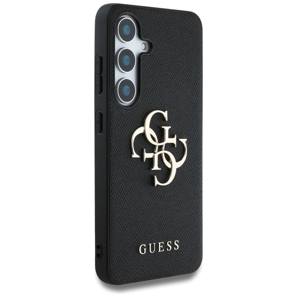 Futrola za Samsung Galaxy S25+ S936, Guess, 4G Grained Big and Classic Logo, Crna