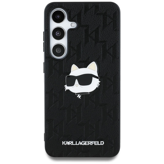 Futrola za Samsung Galaxy S25+ S936, Karl Lagerfeld, Monogram Choupette's Head, Crna
