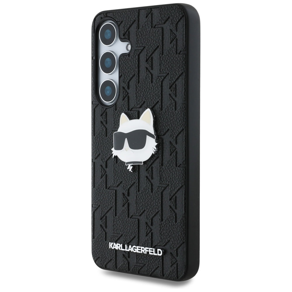 Futrola za Samsung Galaxy S25+ S936, Karl Lagerfeld, Monogram Choupette's Head, Crna