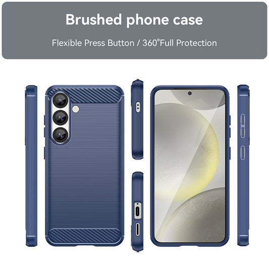 Maska za Samsung Galaxy S25+ S936, Techsuit, Karbon, Plava