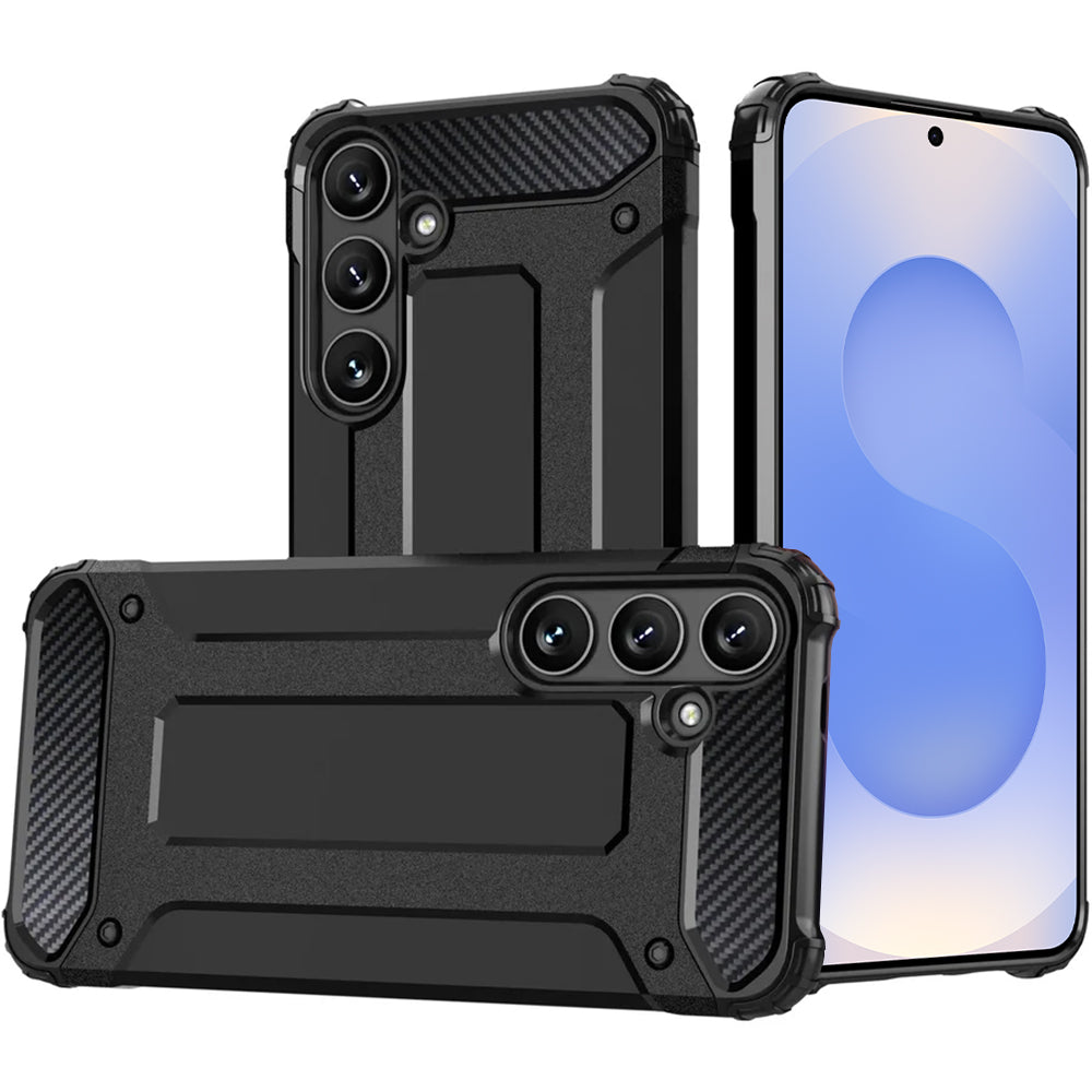 Maska za Samsung Galaxy S25+ S936, Techsuit, Hybrid Armor, Crna