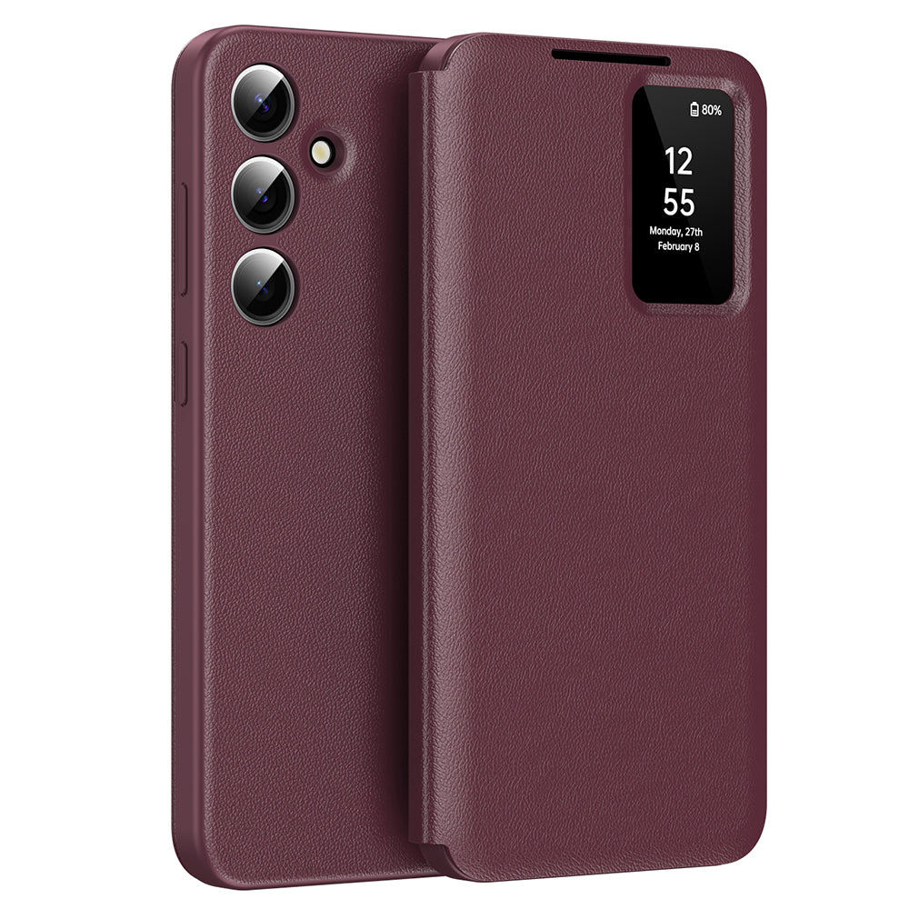 Maska za Samsung Galaxy S25+ S936, Techsuit, SmartView, Crvena