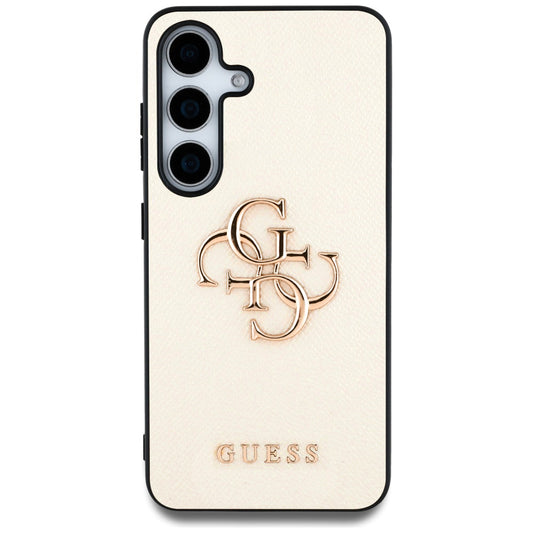 Futrola za Samsung Galaxy S25 S931, Guess, 4G Grained Big and Classic Logo, Bež