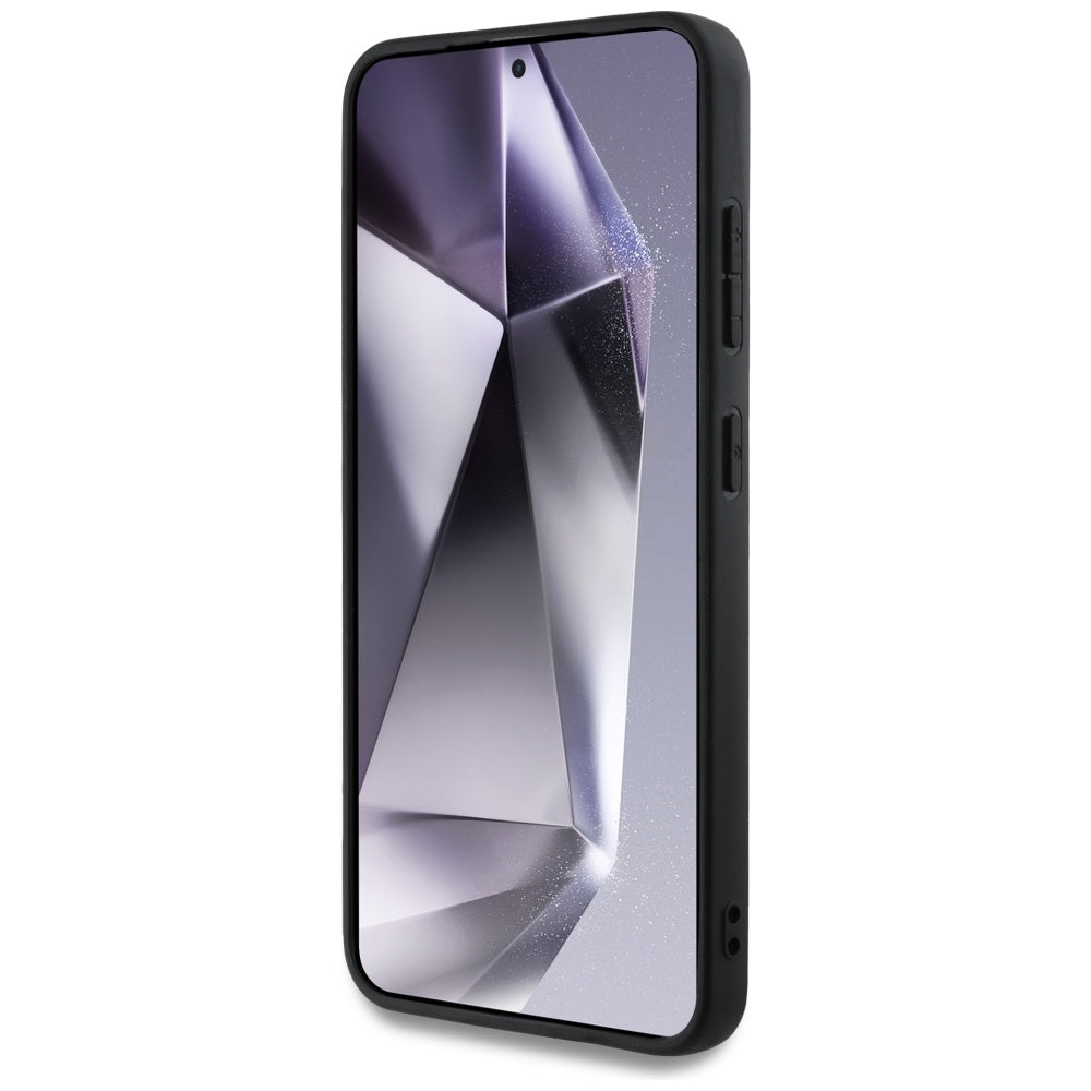 Futrola za Samsung Galaxy S25 S931, Guess, Grained Hot Stamp 4G Triangle, Roza