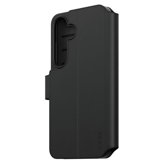 Futrola za Samsung Galaxy S25 S931, PanzerGlass, Care Feature Kickstand Wallet, Crna