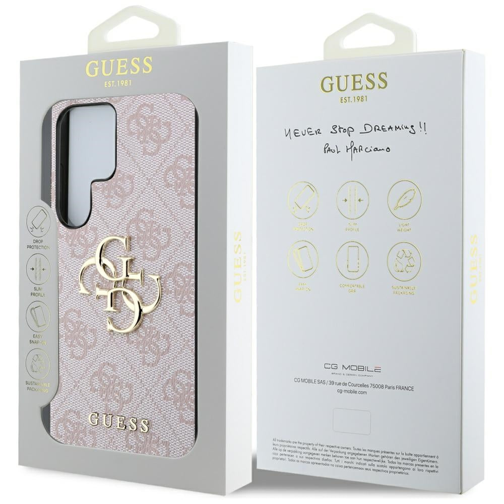 Futrola za Samsung Galaxy S25 Ultra S938, Guess, 4G Big Logo, Roza