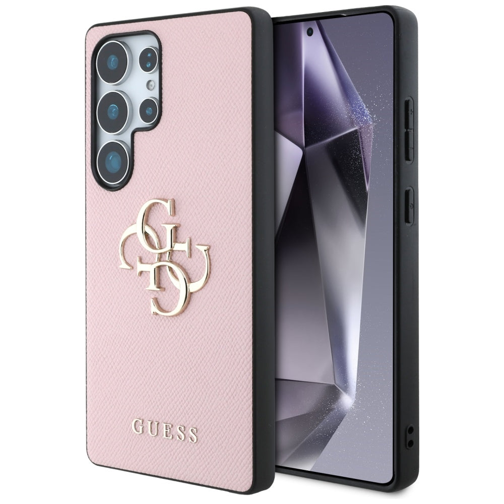 Futrola za Samsung Galaxy S25 Ultra S938, Guess, 4G Grained Big and Classic Logo, Roza