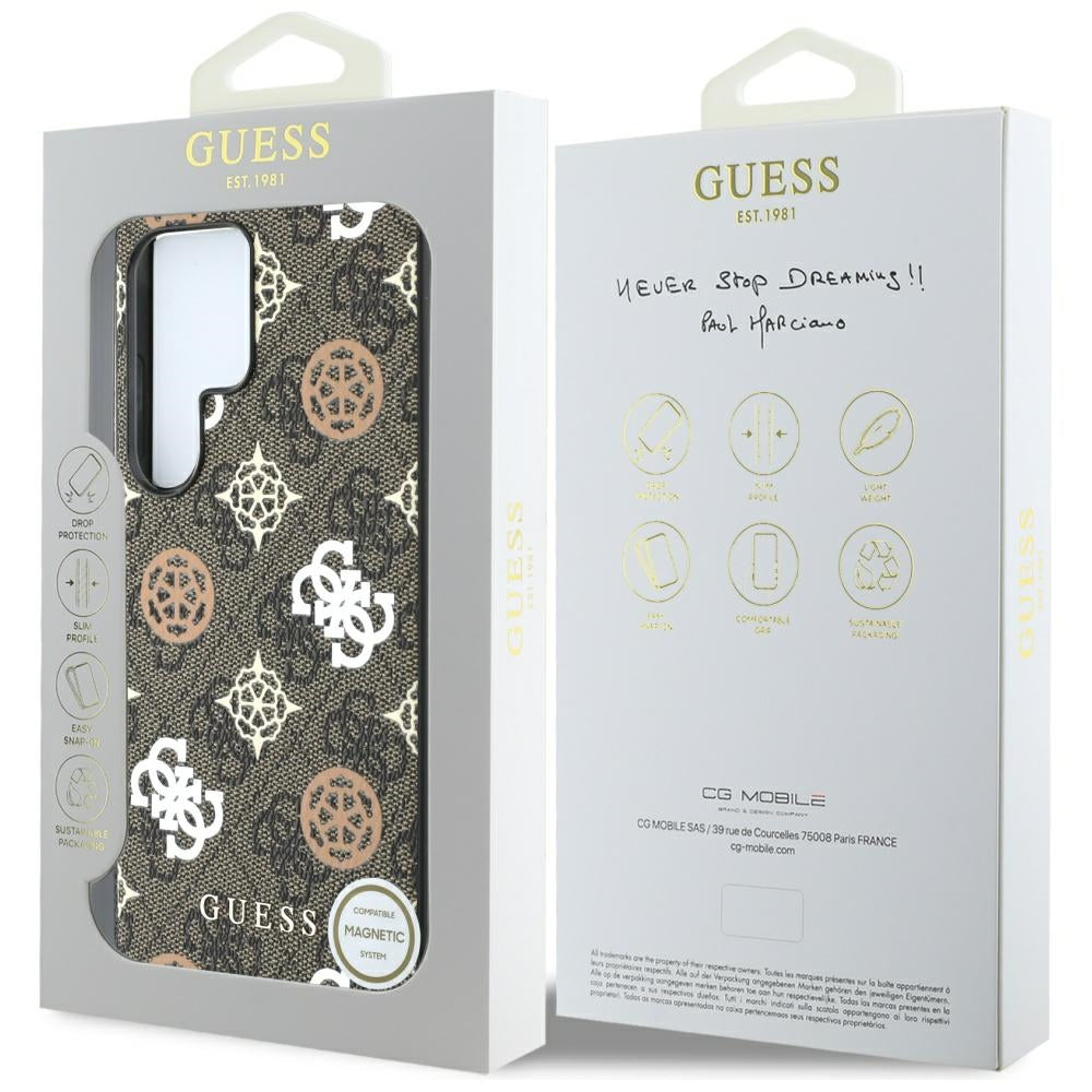 Futrola za Samsung Galaxy S25 Ultra S938, Guess, 4G Peony, smeđa