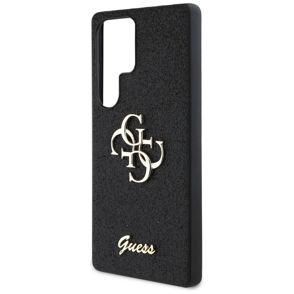 Futrola za Samsung Galaxy S25 Ultra S938, Guess, Glitter Big 4G Script, Crna