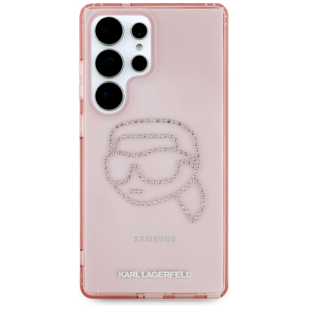 Futrola za Samsung Galaxy S25 Ultra S938, Karl Lagerfeld, IML Luxury Karl's Head, Roza