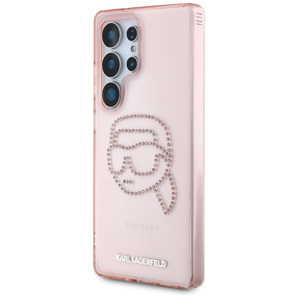 Futrola za Samsung Galaxy S25 Ultra S938, Karl Lagerfeld, IML Luxury Karl's Head, Roza