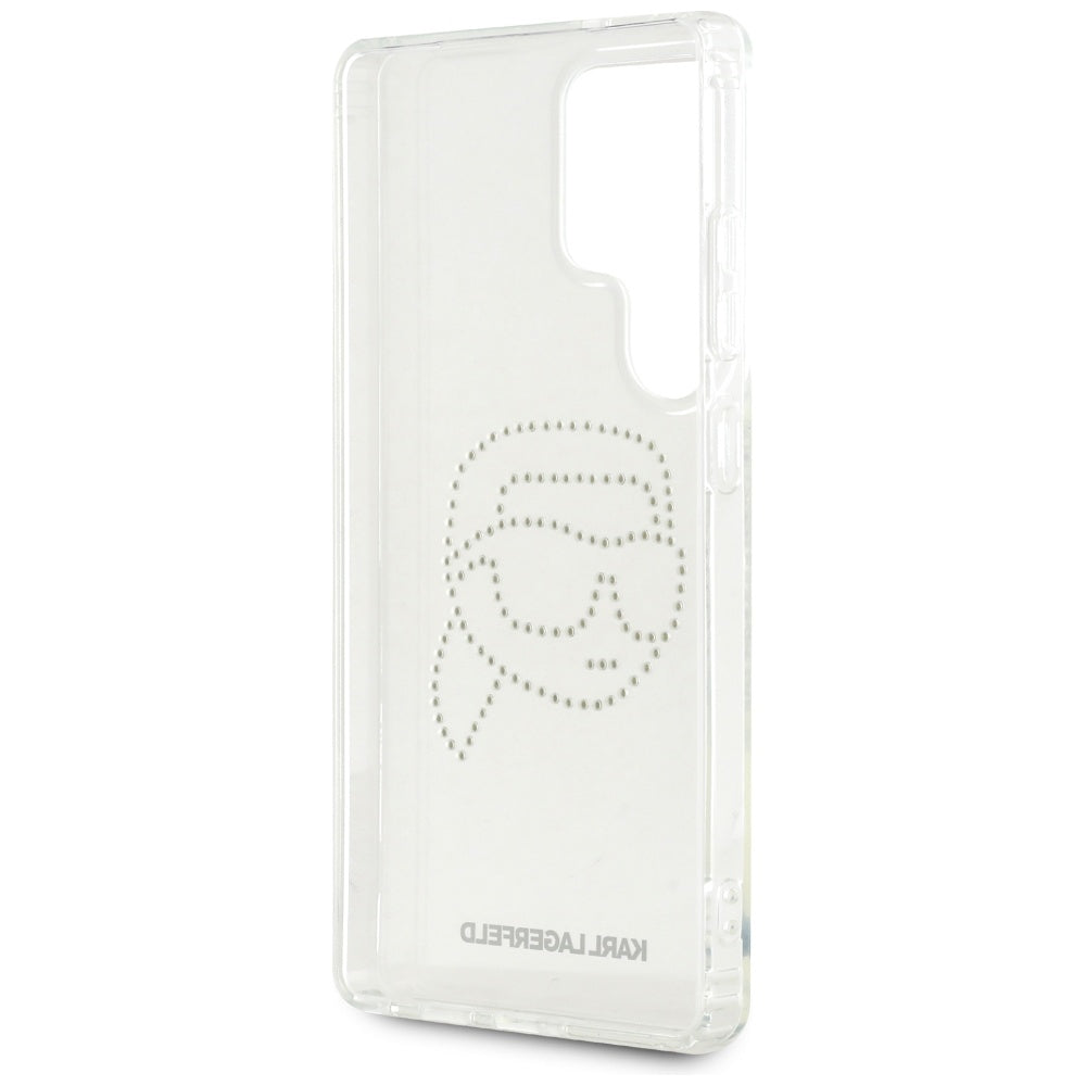 Futrola za Samsung Galaxy S25 Ultra S938, Karl Lagerfeld, IML Rhinestones Karl's Head, Prozirna