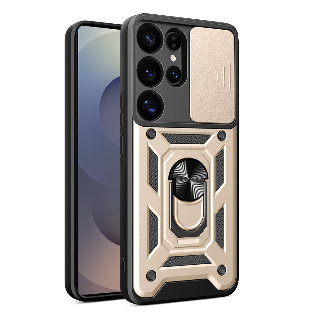 Maska za Samsung Galaxy S25 Ultra S938, Techsuit, CamShield, Zlatna
