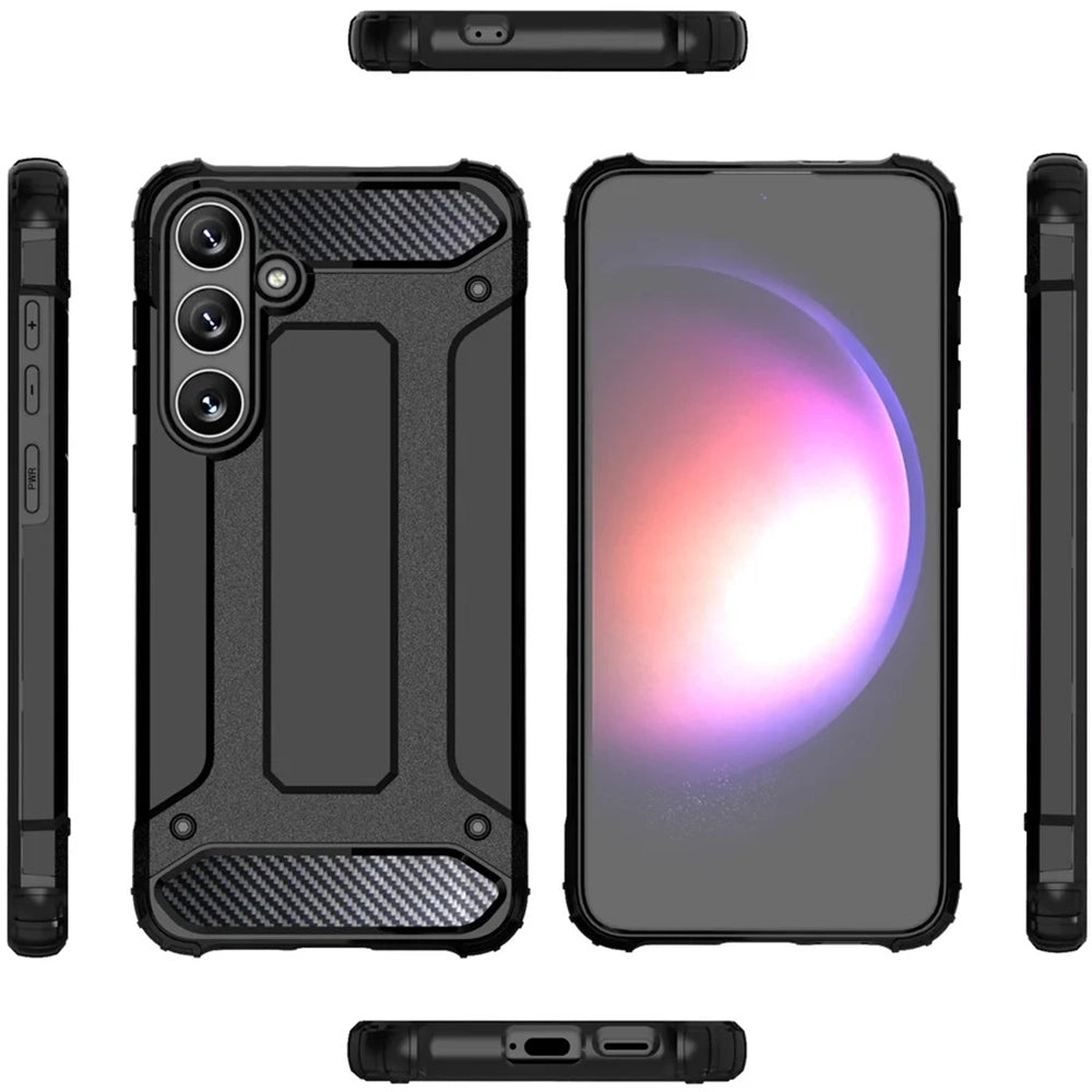 Maska za Samsung Galaxy S25 Ultra S938, Techsuit, Hybrid Armor, Crna