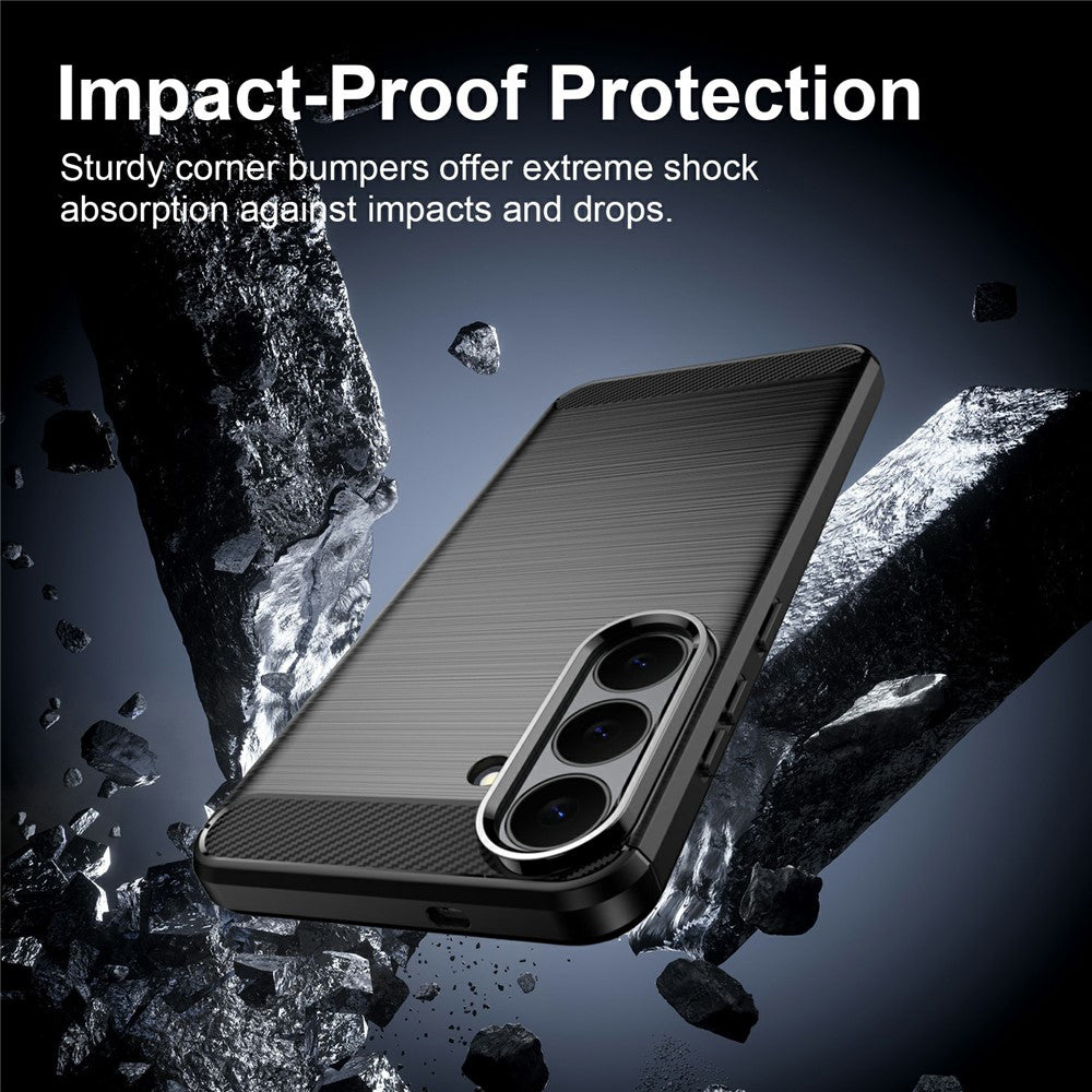 Maska za Samsung Galaxy S26 FE S741 / S25 FE, Techsuit, Karbon, Plava