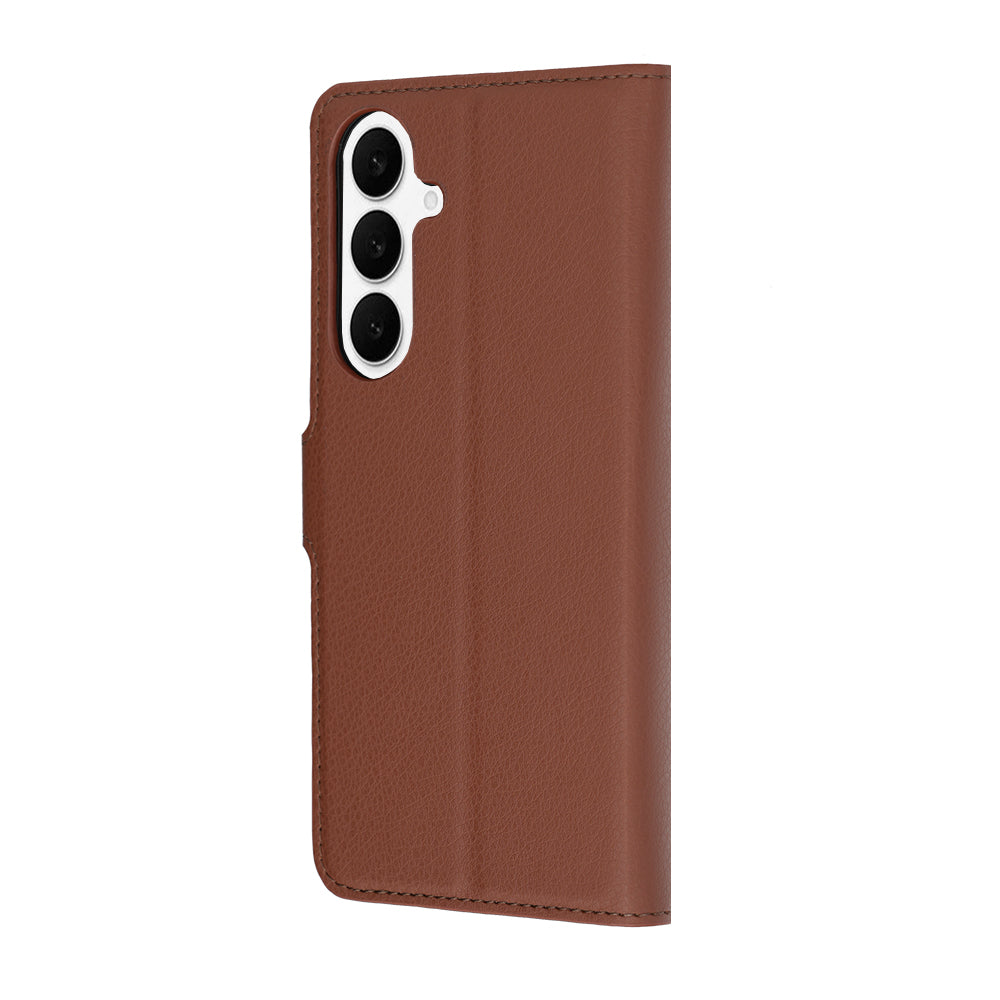 Futrola za Samsung Galaxy S26 FE S741 / S25 FE, Techsuit, Kožna Folio, Smeđa