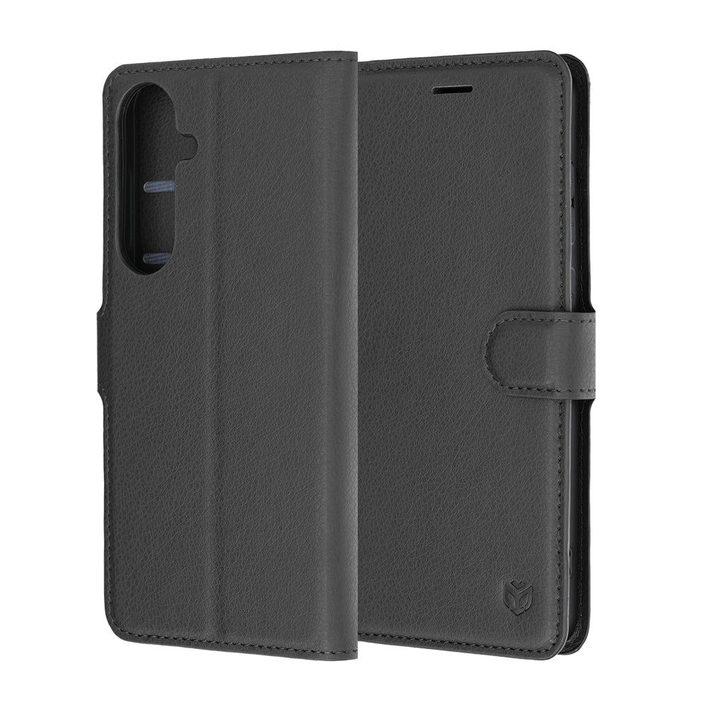 Futrola za Samsung Galaxy S26 FE S741 / S25 FE, Techsuit, Kožna Folio, Crna
