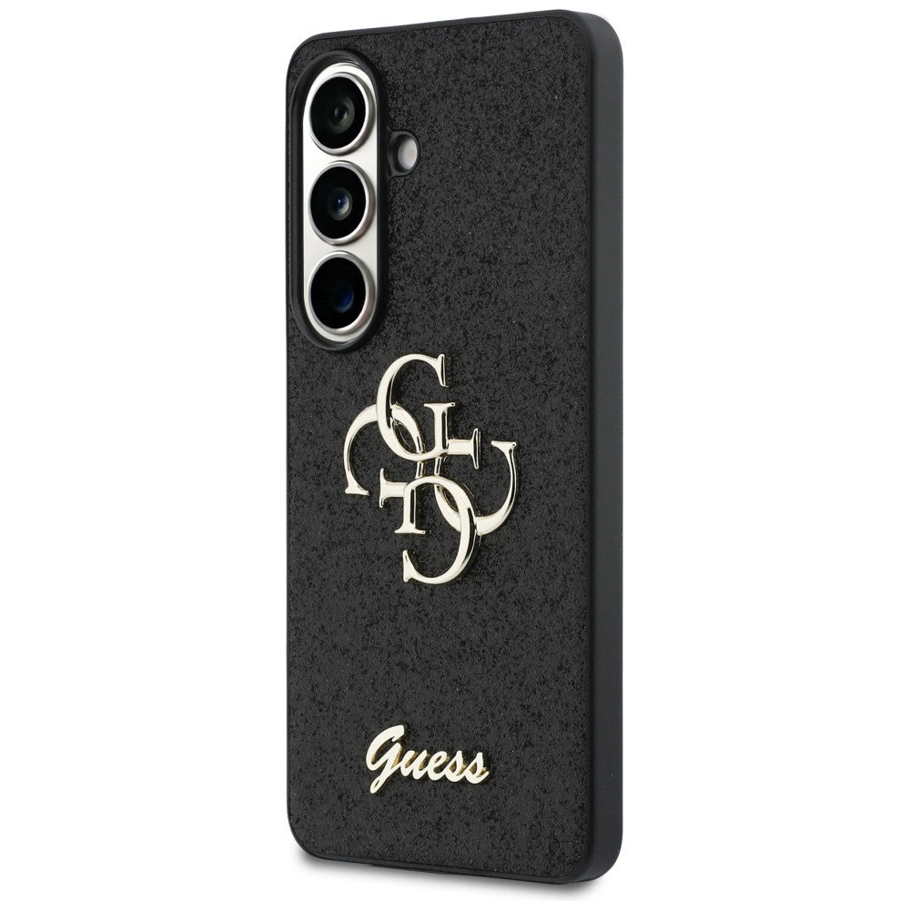 Futrola za Samsung Galaxy S26 S942, Guess, Fixed Glitter Big 4G Metal Frame, Crna